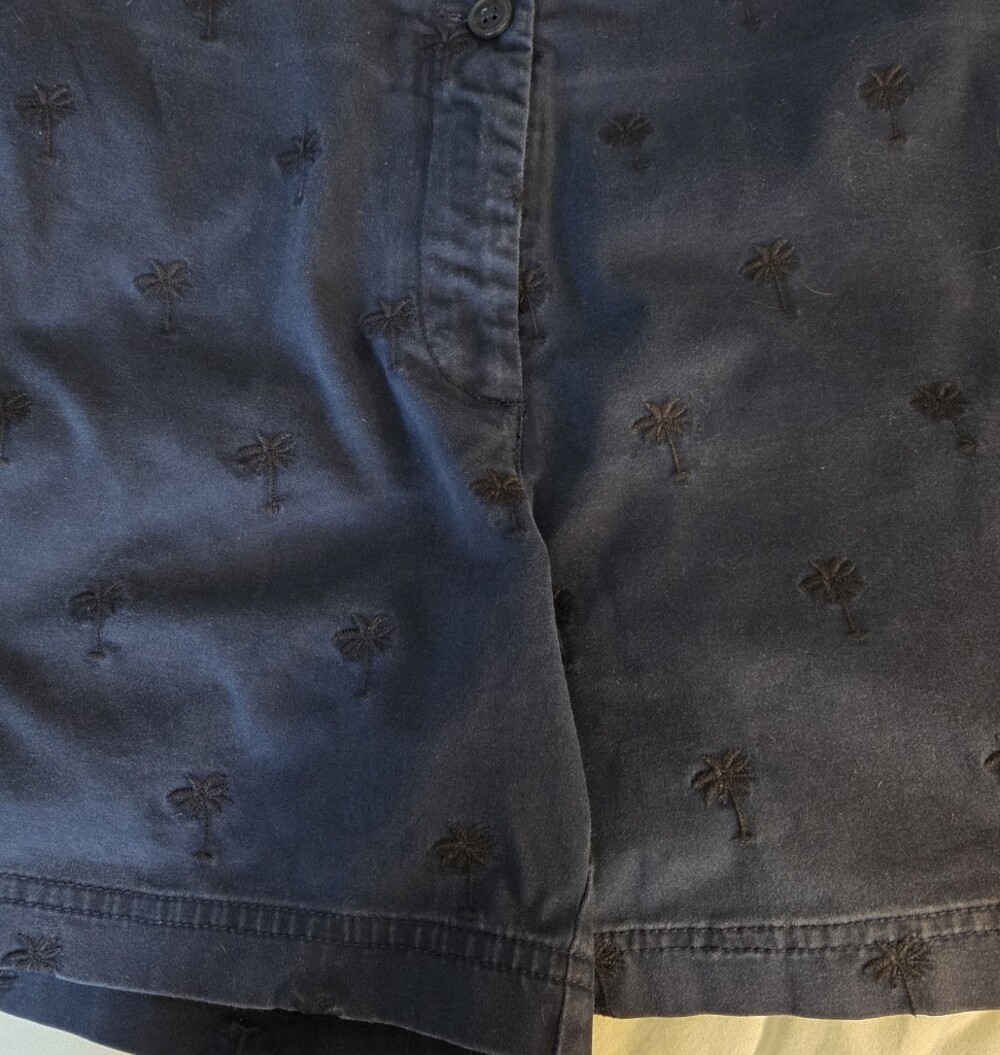 Navy Embroidered Palm Tree Tommy Bahama Shorts